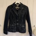 QS s.oliver blazer gr. 34 XS nadelstreifen schwarz jacke frühlingsjacke Business