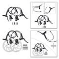 Fahrrad-Scheibenbremsen 2 Kolben Fahrradbremshebel Premium Hydraulische