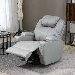 HOMCOM Massagesessel Ruhesessel Relaxsessel mit Massagefunktion, Kunstleder