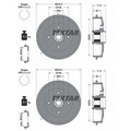 2X TEXTAR 203mm BREMSTROMMELN HINTEN PASSEND FÜR CITROËN C2 C3 PEUGEOT 1007 206