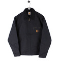 Carhartt Detroit Jacket Reworked Vintage Canvas Bomber Black Herren | Size Large