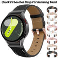 Für Samsung Galaxy Watch FE 7 6 5 4 40mm/44mm Classic Leder Ersatz Uhrenarmband