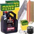 MANN INSPEKTIONSPAKET+5L MOTUL C3 5W-40 ÖL passend für RENAULT CLIO 4 LOGAN 2