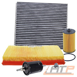 INSPEKTIONS-KIT INSPEKTIONSPAKET FILTERSATZ "B" FÜR OPEL MERIVA A 1.4 16V### 4 x FILTER + ÖLABLASSSCHRAUBE / KOMPLETTSATZ ###