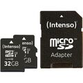 Intenso microSDHC 32GB Doppelpack Speicherkarte UHS-1, bis zu 45 MB/s