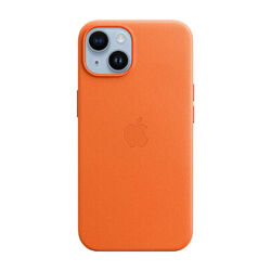 ORIGINAL APPLE LEDER HÜLLE COVER FÜR IPHONE 14 ORANGE