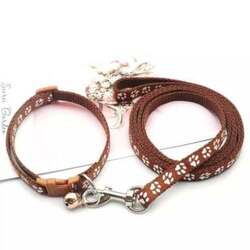 Hundehalsband und Leine Set kleine Hunde Welpen Chihuahua rot schwarz rosa etc.