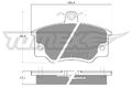 Bremsbelagsatz Scheibenbremse TOMEX Brakes TX 10-731 für ABARTH FIAT LANCIA 155