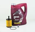 SCT Germany Ölfilter mit 5 Liter MANNOL SAE 5W-30 Diesel TDI Motoröl Ölwechsel