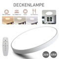 LED Deckenleuchte Bad rund Badezimmer-Lampe flach Schlafzimmer Küche Flur 48W