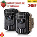 2XCampark mini 24MP Wildkamera Überwachungskamera 1080P HD Jagdkamera Fotofalle
