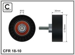 Umlenk-/Führungsrolle Keilrippenriemen CAFFARO 18-10 für WA6 10 MAX MONDEO FOCUS