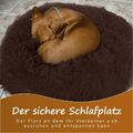 Hundebett Katzenbett Haustierbett Kuschelbett Bett Hundekorb Plüsch Donut Kissen