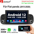 Für Fiat Panda 2013-2020 CarPlay Android 12 Autoradio GPS Navi WIFI BT 2+32G DAB