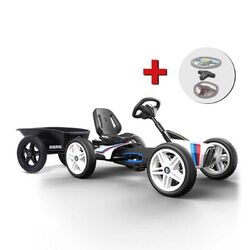 BERG Gokart L - Buddy 2.0 BMW Street Racer BFR + Anhänger junior L