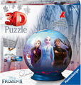 Ravensburger 11142 - Disney Frozen II, 3D-Puzzleball, Die Eiskönigin, 72 Teile