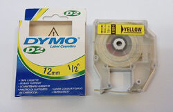 Dymo D2 Tape 6 12 19mm Cassette alle farben labelband für Dymo 6000 9000 PC10