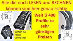 Kantenschutzprofil Kantenschutz Keder Band U-Profil Klemmprofil Gummi Blech PVC