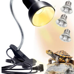 Schildkröten Wärmelampe Reptilien Terrarium Lampe UVA UVB 25+50W Heizlicht