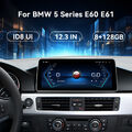 12,3'' Android 14 Autoradio Apple CarPlay 128GB GPS Navi Für BMW 5er E60 E61 CCC