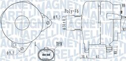 Lichtmaschine Generator Lima MAGNETI MARELLI 063732118010 für VW GOLF PLUS 5 5M1