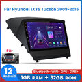 Für Hyundai IX35 Tucson 2009-2015 Android12 Autoradio GPS NAVI BT SWC DAB+ 1+32G