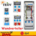 BAUSTROMVERTEILER WANDVERTEILER KOMPLETT VERDRAHTET 32A 16A 230V MIT CEE DHL DE