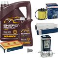 BOSCH Inspektionpaket 6 L MANNOL Energy Premium 5W-30 für VW Golf Plus 1.6 FSI