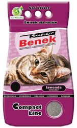 Super Benek Compact Line Katzenstreu mit Lavendelduft 10l