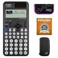 Casio FX-810 DE CW mit CalcCase-Schutztasche, Zirkelset lila und Garantie