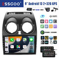 DAB+ Carplay Autoradio Android 13 Für Nissan Qashqai J10 2006-2014 GPS +MIK KAM