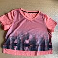 adidas Sportshirt, T-Shirt, Fitnessshirt, Crop, lachsrot, Gr. XS, 30/32