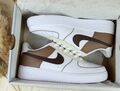 Nike Air Force 1 GS Gr. 38 Braun Beige Custom Sneaker