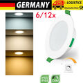 LED Einbauleuchte Einbaustrahler Decken Leuchte Set Einbau Spot 6/12x 4/5W 230V