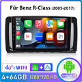 4+64GB Android 13 Carplay GPS NAVI Autoradio Für Mercedes R-Class W251 R300 W164