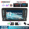 Autoradio Android 13 4+64GB Carplay GPS NAV AM DSP 4G Für Audi A3 S3 RS3 8P1 8PA