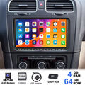 4+64G Android14 CarPlay Autoradio GPS DAB+ KAM BT Für VW GOLF Touran Passat Polo