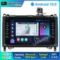 Android 10.0 Autoradio Für Mercedes-Benz A/B Klasse/Vito W169 W639 W245 GPS Navi