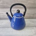 Le Creuset 1,6 L Wasserkocher für Herd oder Kochplatte selten blau Camping Outdoor Retro