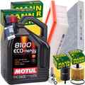 MANN INSPEKTIONSPAKET+5L MOTUL 5W30 ECO MOTORÖL passend für SMART FORTWO FORFOUR