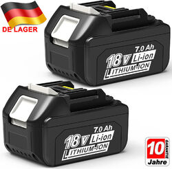 2X 18V/7,0Ah für Makita Akku BL1860B- 2er Set - 197422-4 BL1850 BL1830 B