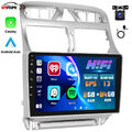 Für Peugeot 307 2002-2013 9" Autoradio Carplay Android 12 GPS Navi BT WiFi +Kam