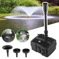 24W SpringbrunnenPumpe Teichpumpe 4 in 1 Gartenpumpe mit Filter, UVC Wasserpumpe