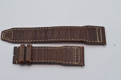 IWC LEDER ARMBAND FÜR FLIEGERUHR 20MM FÜR DORNSCHLIESSE 18MM FLIEGERUHR  BRAUN