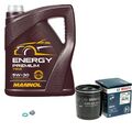 BOSCH Ölfilter 5 L MANNOL Energy Premium 5W-30 für Toyota Hilux VIII Pick-up