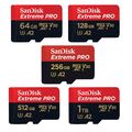 SanDisk Extreme Pro micro SD XC 1TB 512GB 256GB 128GB 64GB 32GB C10 170MB/s A2