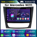 128GB Android 13 Autoradio Für Mercedes Benz CLS E-Class W211 W219 GPS Navi DAB+