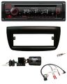 Kenwood Lenkrad CD USB Bluetooth DAB Autoradio für Fiat Doblo 2012-2015 schwarz