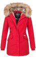 Premium Jacke Super Warme winterjacke Gefüttert Parka Mantel Rot Navahoo