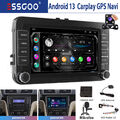 Android 13 Autoradio Carplay GPS Navi Kam MIK Für VW GOLF 5 6 Polo Touran Passat